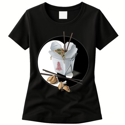 Yin Yang Takeout Chinese Womens T-Shirt
