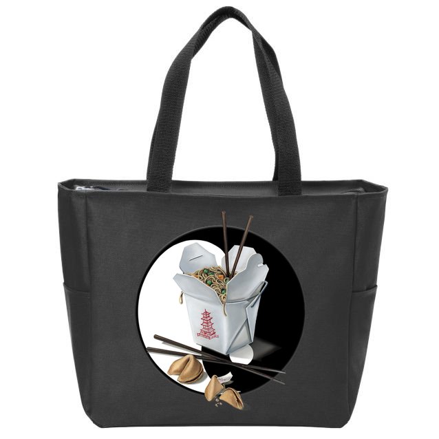 Yin Yang Takeout Chinese Zip Tote Bag