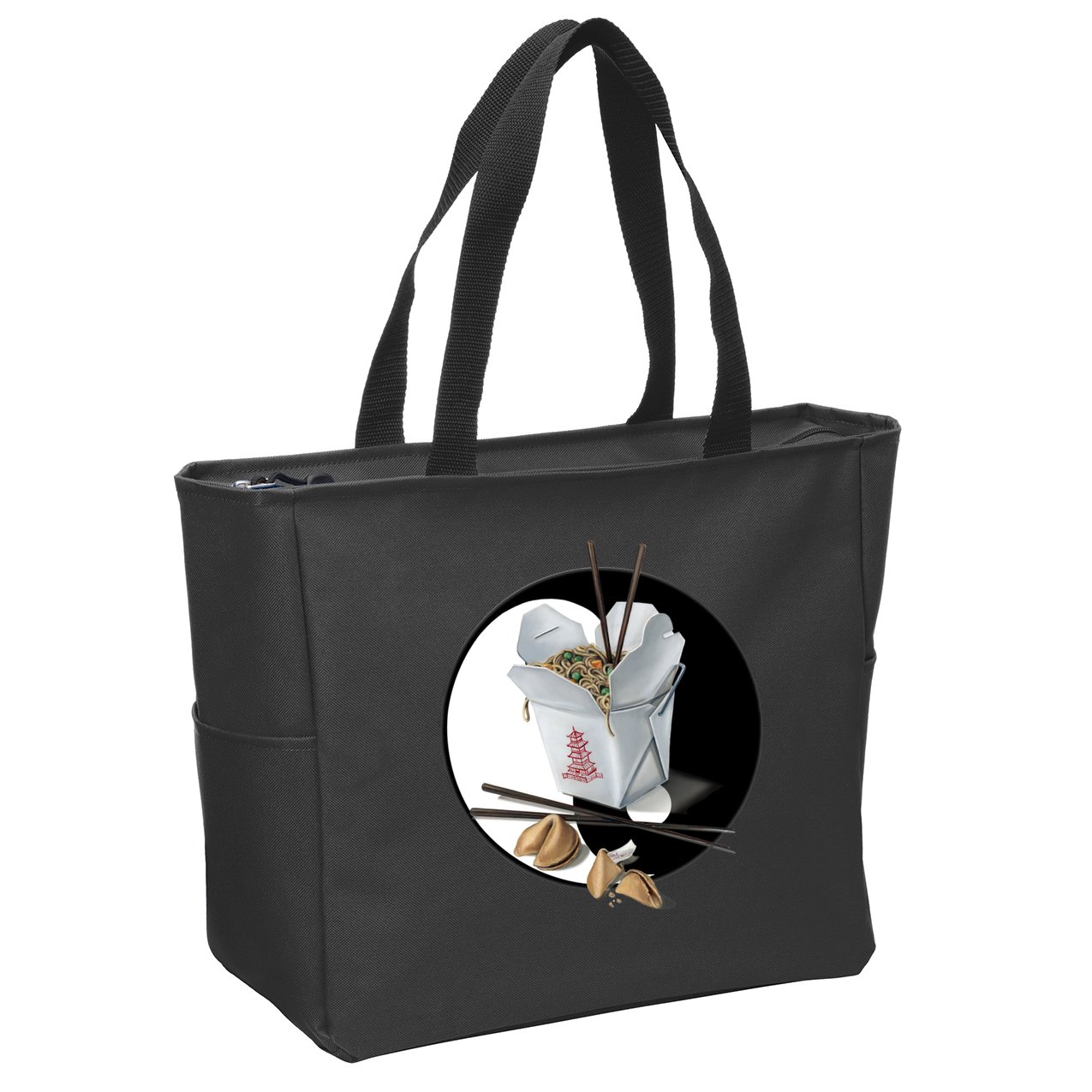 Yin Yang Takeout Chinese Zip Tote Bag