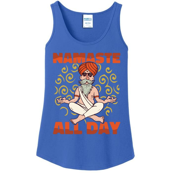 Yoga Instructor Namaste The Whole Day Meditation Yoga Gift Ladies Essential Tank