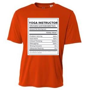 Yoga Instructor Nutrition Information Meaningful Gift Cooling Performance Crew T-Shirt