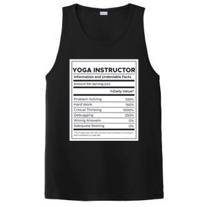 Yoga Instructor Nutrition Information Meaningful Gift PosiCharge Competitor Tank