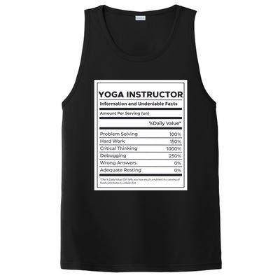 Yoga Instructor Nutrition Information Meaningful Gift PosiCharge Competitor Tank