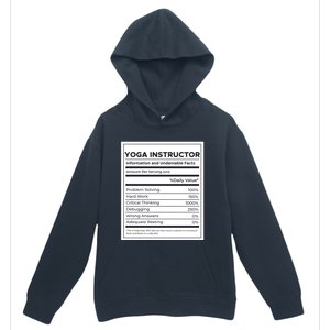 Yoga Instructor Nutrition Information Meaningful Gift Urban Pullover Hoodie