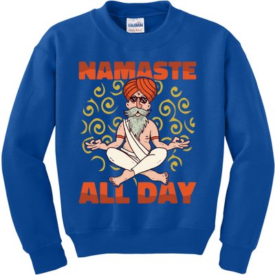 Yoga Instructor Namaste The Whole Day Meditation Yoga Cute Gift Kids Sweatshirt