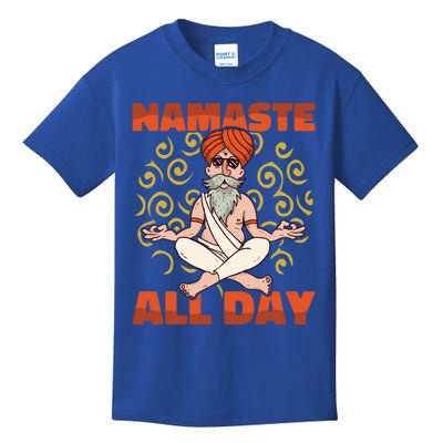 Yoga Instructor Namaste The Whole Day Meditation Yoga Cute Gift Kids T-Shirt