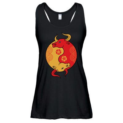 Ying Yang Ox Ladies Essential Flowy Tank
