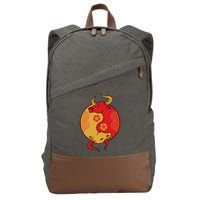 Ying Yang Ox Cotton Canvas Backpack