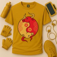 Ying Yang Ox Cooling Performance Crew T-Shirt