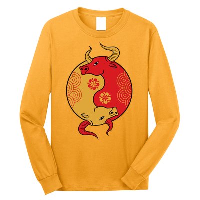 Ying Yang Ox Long Sleeve Shirt