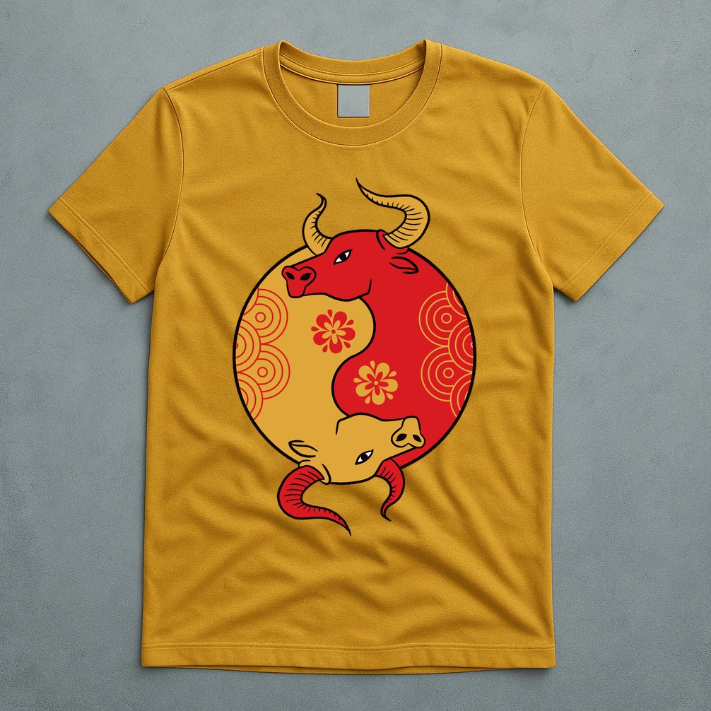 Ying Yang Ox T-Shirt