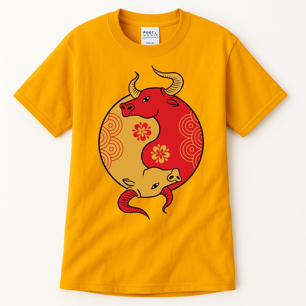 Ying Yang Ox Tall T-Shirt