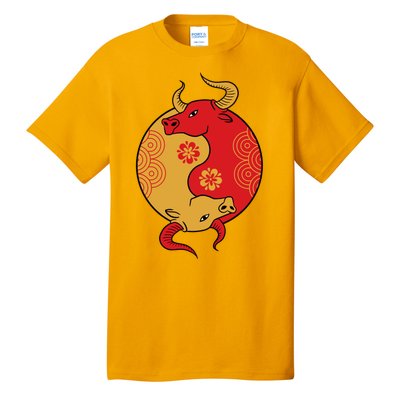 Ying Yang Ox Tall T-Shirt