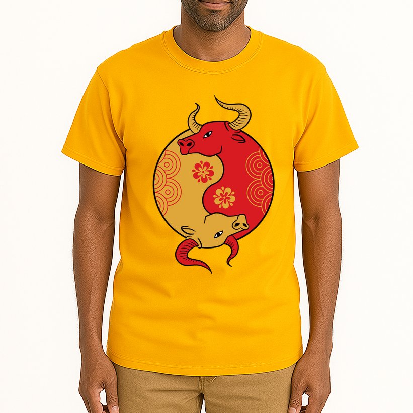 Ying Yang Ox Tall T-Shirt