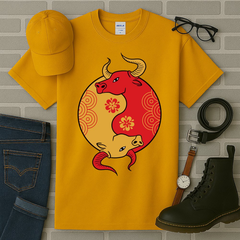 Ying Yang Ox Tall T-Shirt