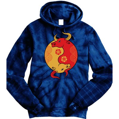 Ying Yang Ox Tie Dye Hoodie