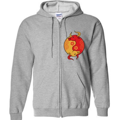 Ying Yang Ox Full Zip Hoodie