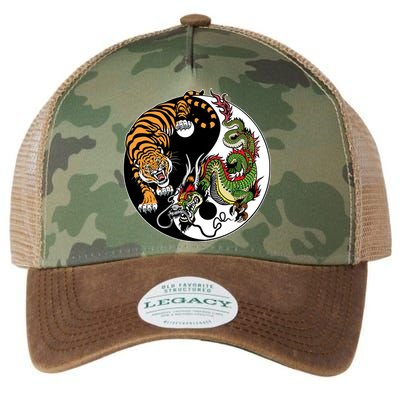Ying Yang Tiger Dragon Legacy Tie Dye Trucker Hat