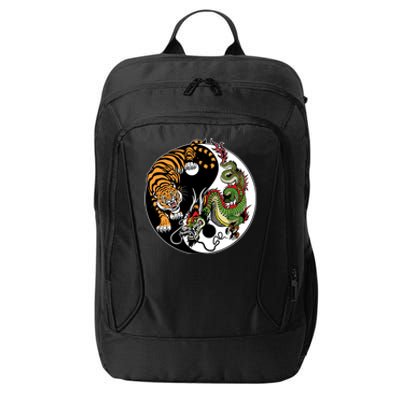 Ying Yang Tiger Dragon City Backpack