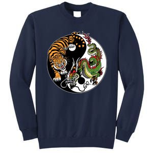 Ying Yang Tiger Dragon Tall Sweatshirt