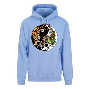 Ying Yang Tiger Dragon Unisex Surf Hoodie