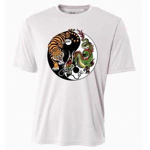 Ying Yang Tiger Dragon Cooling Performance Crew T-Shirt