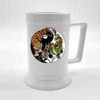 Ying Yang Tiger Dragon Beer Stein