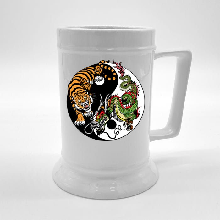 Ying Yang Tiger Dragon Beer Stein