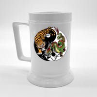 Ying Yang Tiger Dragon Beer Stein