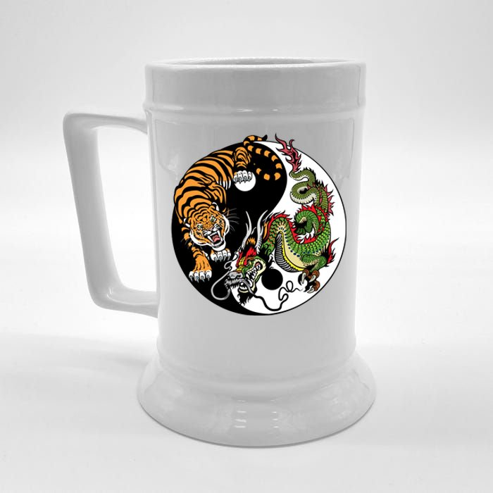 Ying Yang Tiger Dragon Beer Stein