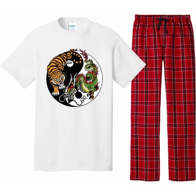 Ying Yang Tiger Dragon Pajama Set