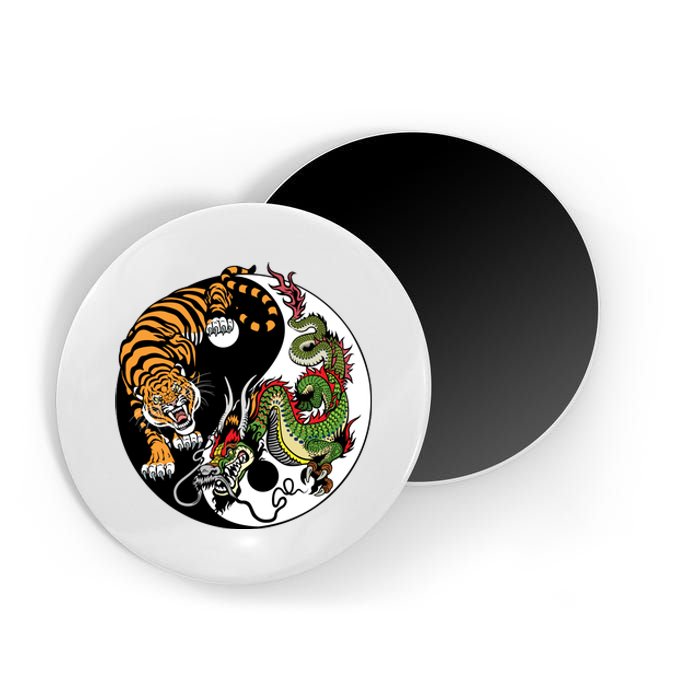 Ying Yang Tiger Dragon Magnet