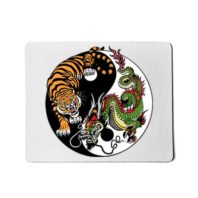 Ying Yang Tiger Dragon Mousepad