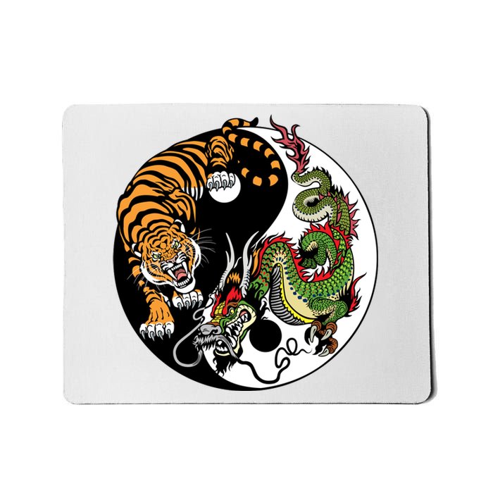 Ying Yang Tiger Dragon Mousepad