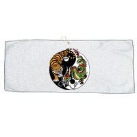 Ying Yang Tiger Dragon Large Microfiber Waffle Golf Towel