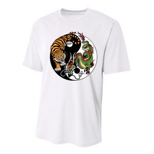 Ying Yang Tiger Dragon Performance Sprint T-Shirt