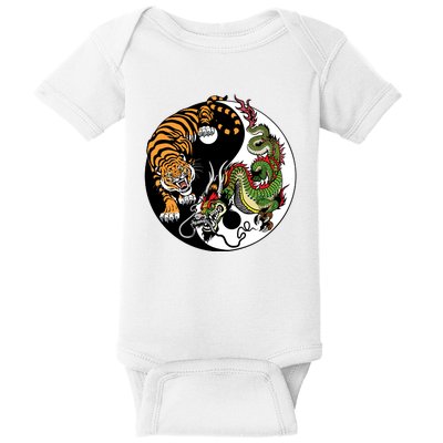 Ying Yang Tiger Dragon Baby Bodysuit