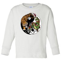 Ying Yang Tiger Dragon Toddler Long Sleeve Shirt