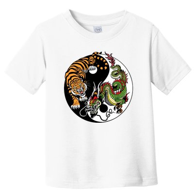 Ying Yang Tiger Dragon Toddler T-Shirt