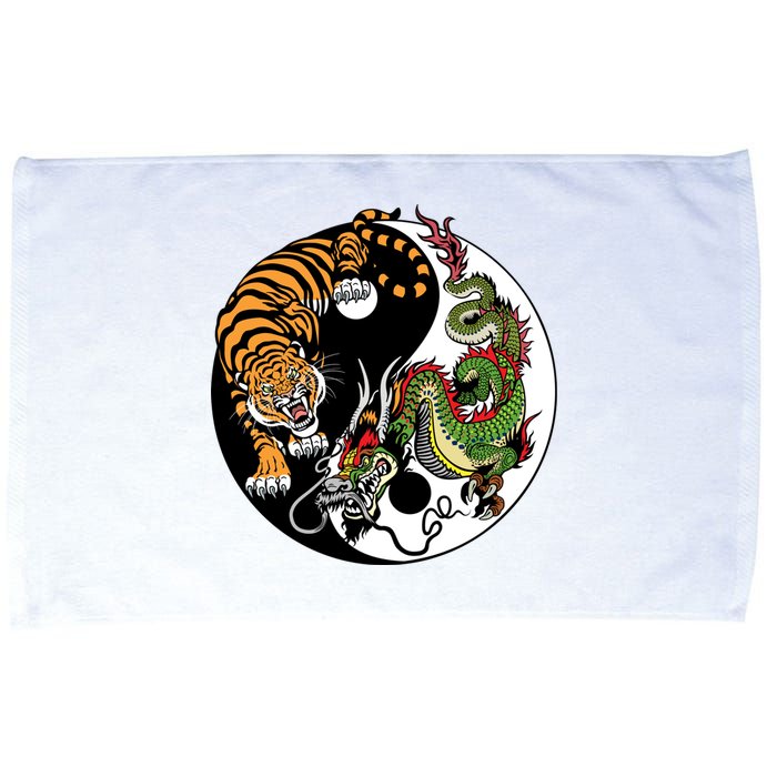 Ying Yang Tiger Dragon Microfiber Hand Towel