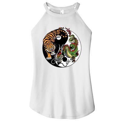 Ying Yang Tiger Dragon Women’s Perfect Tri Rocker Tank