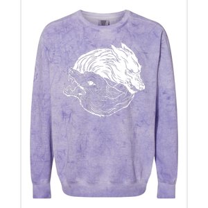 Ying Yang Wolves Colorblast Crewneck Sweatshirt