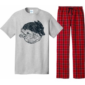 Ying Yang Wolves Pajama Set