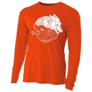 Ying Yang Wolves Cooling Performance Long Sleeve Crew