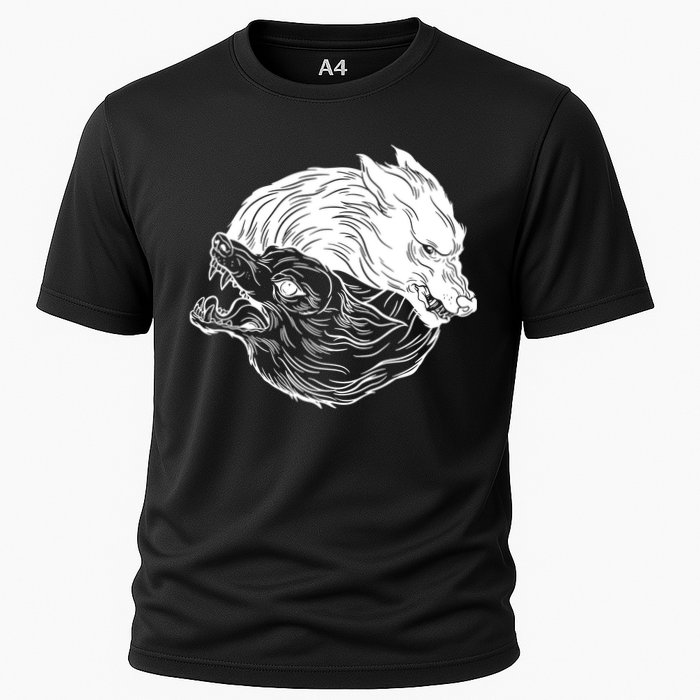 Ying Yang Wolves Cooling Performance Crew T-Shirt