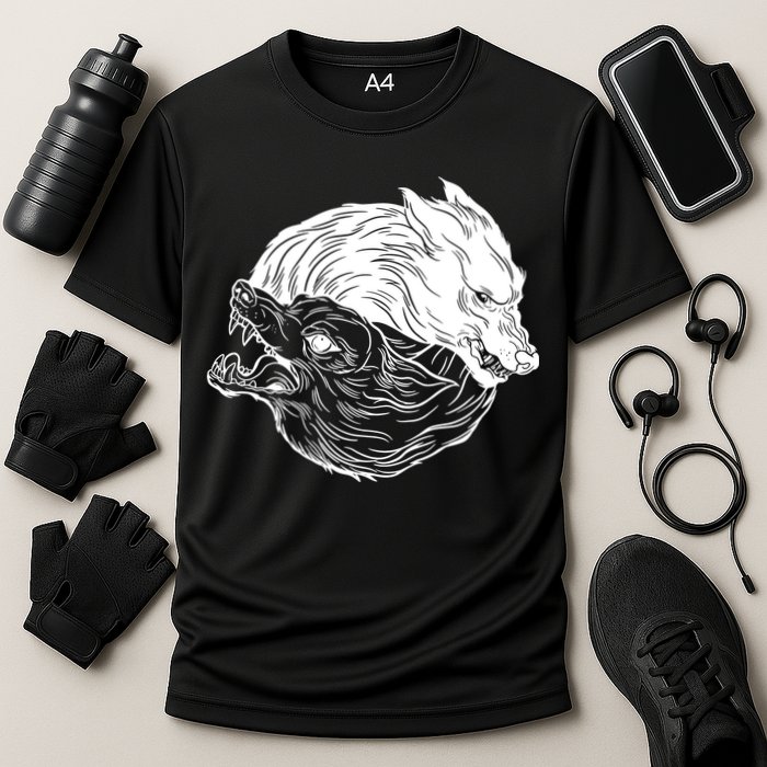 Ying Yang Wolves Cooling Performance Crew T-Shirt