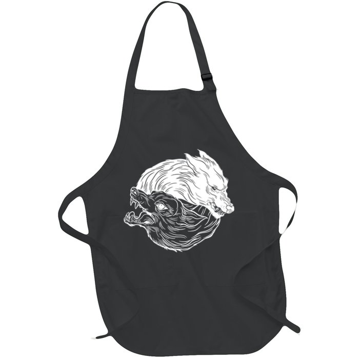Ying Yang Wolves Apron