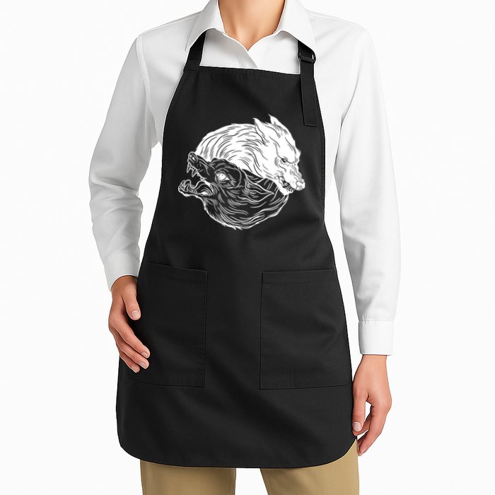 Ying Yang Wolves Apron