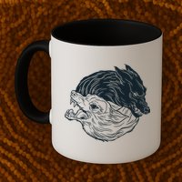 Ying Yang Wolves Mug
