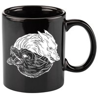 Ying Yang Wolves 11oz C Handle Ceramic Mug